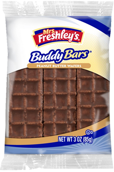 Mrs Freshley's Buddy Bars Peanut Butter Wafers 3 oz
