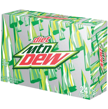 Diet Mountain Dew Can 12 oz 24 pk