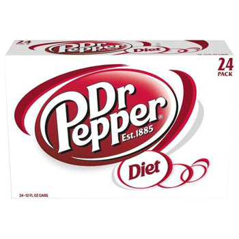 Diet Dr. Pepper Can 12 oz 24 pk