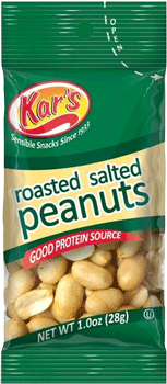 Kar's Roasted Salted Peanuts 1 oz