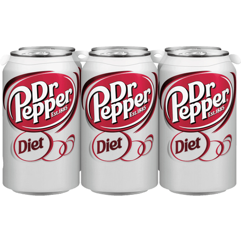 Diet Dr. Pepper Can 12 oz 6 Pack