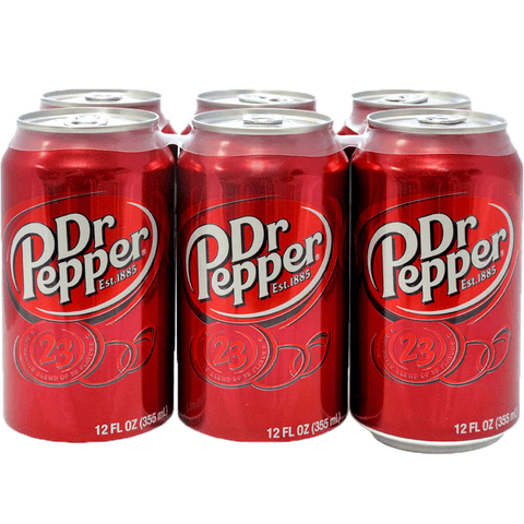 Dr. Pepper Can 12 oz 6 pack