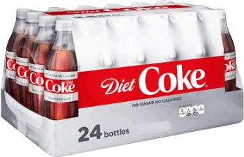 Diet Coke Bottle 20 oz 24pk Case