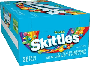 Skittles Tropical 2.17 oz/36 ct Box